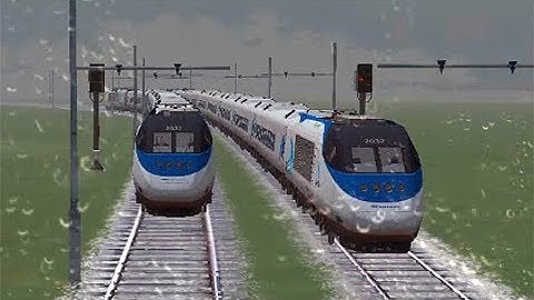 Train Sim - Japan Using Acela Express in Rainy Day - Simulasi Kereta Api
