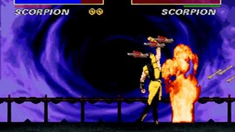 Ultimate Mortal Kombat 3 - SNES - Scorpion - Brutality