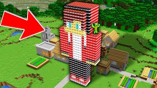 Mikey Blows Up Giant JJ From TNT Into Minecraft! Maizen