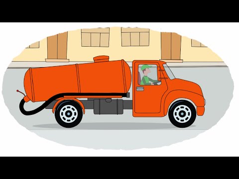 Мультфильм раскраска грузовики помощники