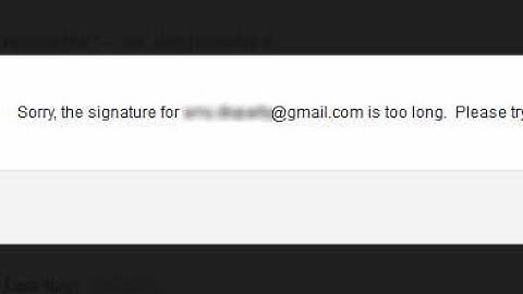 Fix Gmail Email Signature To Long. Please try shorter signature | Gmail Email Signature Too Long