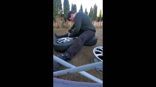 how to remove a tire from a rim without a tire machine