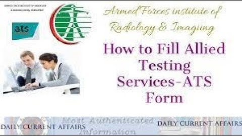 How To Fill And Dawonload Allied Testing Services ATS Form