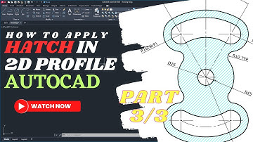 AutoCAD 2D Drawing Practice | Hatch Creation Part 3/3 | ENGLISH |AutoCAD Fundamental Tutorial Series