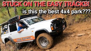 Can't even drive the easy tracks!!! Is this Australia's best 4x4 park? Emu Creek 4x4 Park