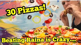 Pizza Record Challenge | Sharp AND MASSIVE | $500 prize | Raina is crazy defeated | MOM VS FOOD