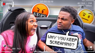 SCREAMING AT MY BOYFRIEND TO SEE HOW HE REACTS!!! *Hilarious*