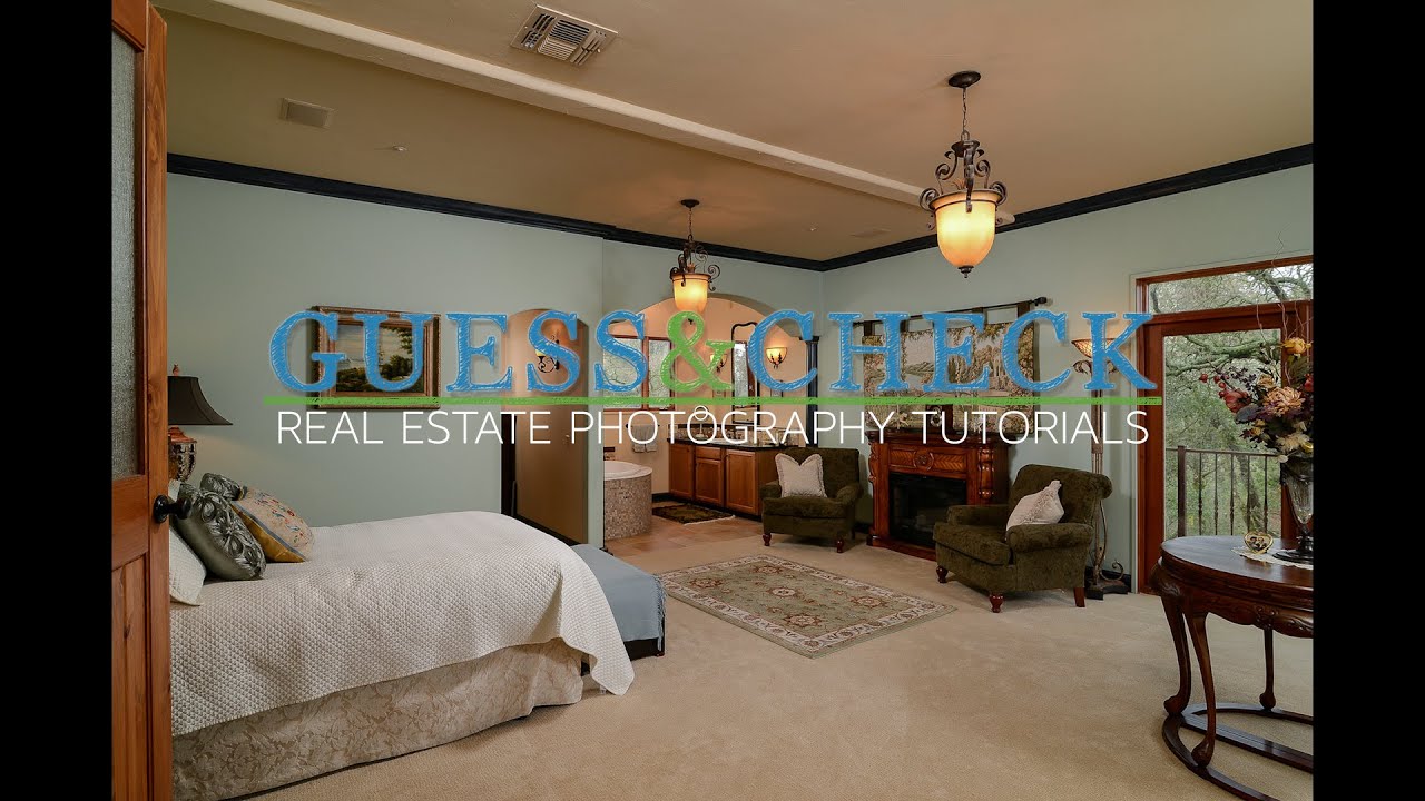 lighting a master bedroom with small flashes for real estate
