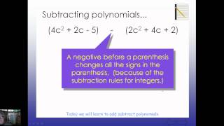 Unit 2-5 Add and Subtract Polynomials (10.0)