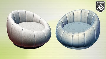 Pumpkin Chair Modeling in Blender 3D