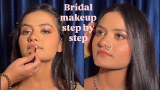 Most beautiful Bridal makeup step by step | long lasting bridal makeup  screenshot 5