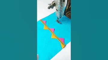 Fantastic Triangles Design Using Sewing Tips and Tricks #shorts #shortsfeed #sewinghacks