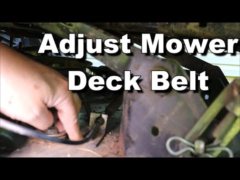 Adjust Mower Deck Belt