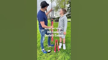Behind the scenes - 360 Camera Confetti Cannon #bts #behindthescenes #insta360 #dadandson