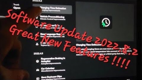 Software Update 2022.8.2 Tesla Model 3