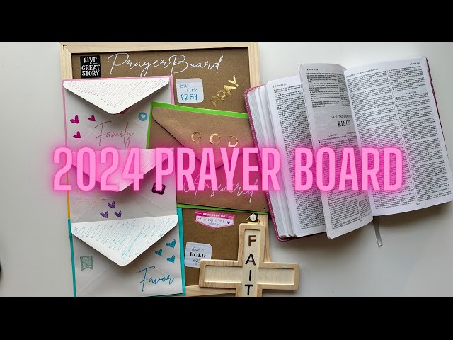 How to Create a Prayer Board  2024 Goals With God 