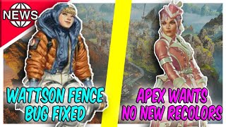 NEW PATCH Wattson Fence Bug Fixed+ Why Apex Legends do not release more Recolours| Apex Legends News