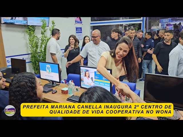 Prefeita de Belford Roxo Mariana Canella inaugura o 2º Centro de Qualidade de Vida Cooperativa