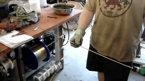 Making coils for saw cut jumprings using a drill