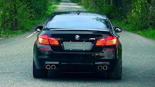 BMW M5 F10 Acceleration exhaust Sound + short presentation 4,4l V8 Biturbo