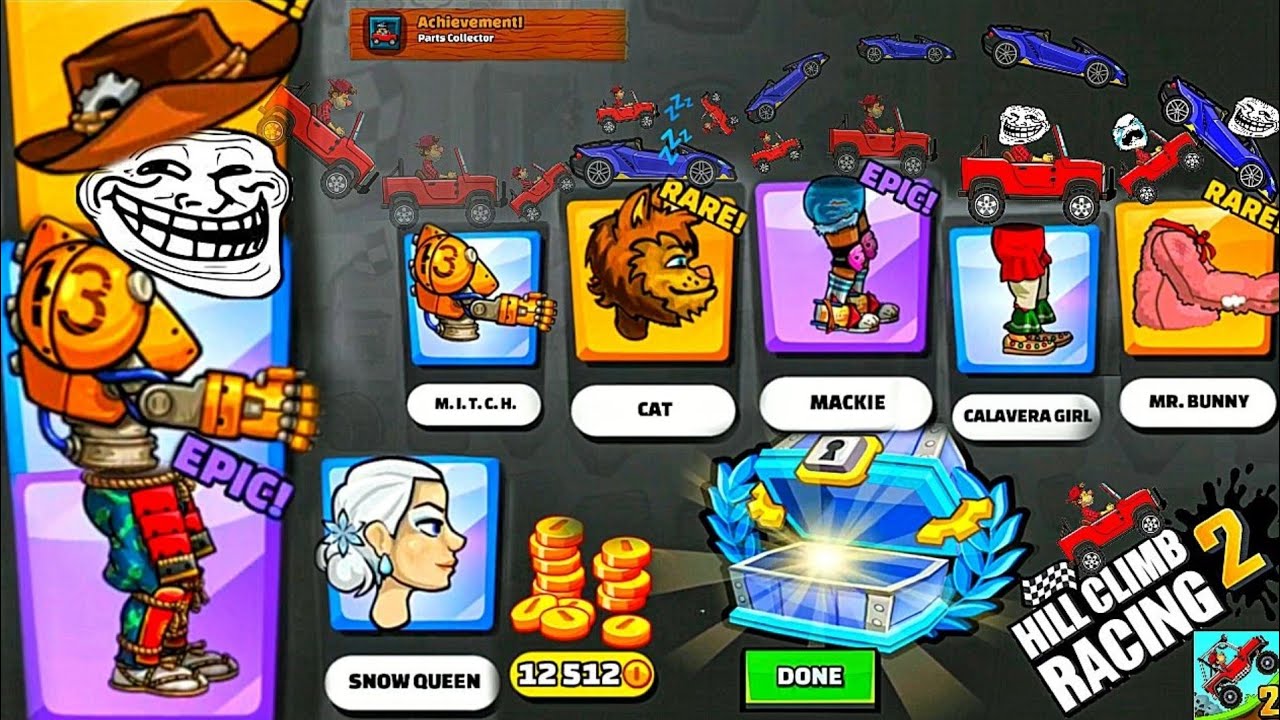 Biggest Legendary chests opening in Hill climb Racing 2 HCR2