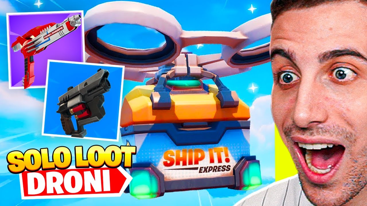 Gioco con SOLO il LOOT dei DRONI e VINCO! (In Singolo) Stagione 4 Capitolo 6 Fortnite ITA!