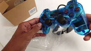 NEXiLUX NXL-95267 Clear Transparent Blue Controller for PlayStation 2 & 1 PS2/PS1/PSOne 2023 Sep 22