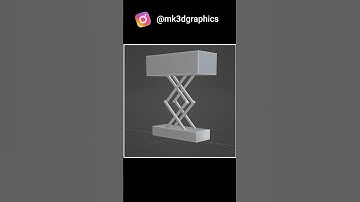 Hoe je supersnel een schaarlift in Blender kunt monteren!