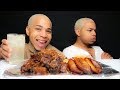 JAMAICAN FOOD MUKBANG🇯🇲 (Oxtails, Rice & Peas, Sweet Plantain) *TRY NOT TO EAT CHALLENGE!!!*