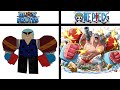 Blox fruit bosses vs one piece characters 
