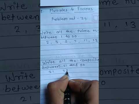 problem set 34 /5th STD /Math/Multiples & Factors - YouTube