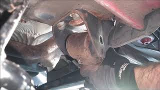 VW Golf mk4 Cupra R bushing install with rear axle removal