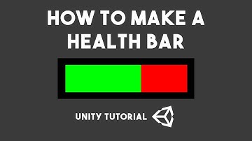 HOW TO MAKE A SIMPLE HEALTH BAR IN UNITY! Unity 2D Tutorial