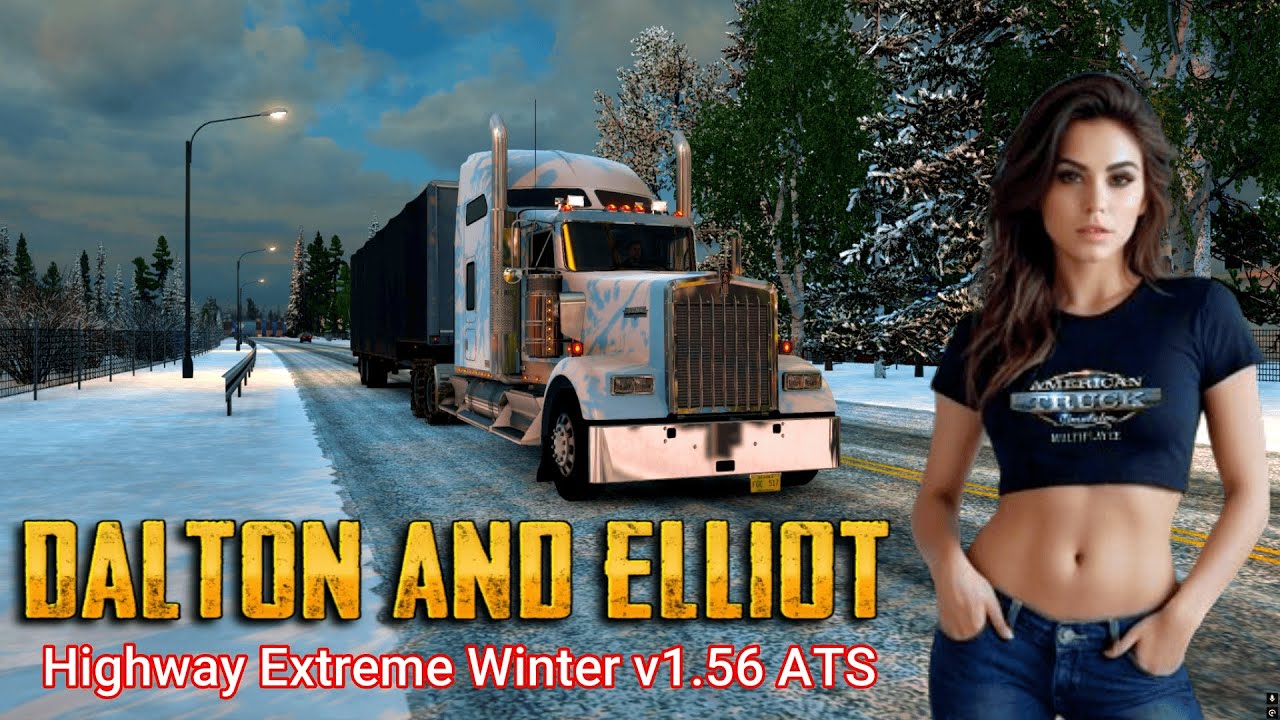 ATS Dalton and Elliot Highway Extreme Winter 1.56 | Non Stop 4 hours 19 ...
