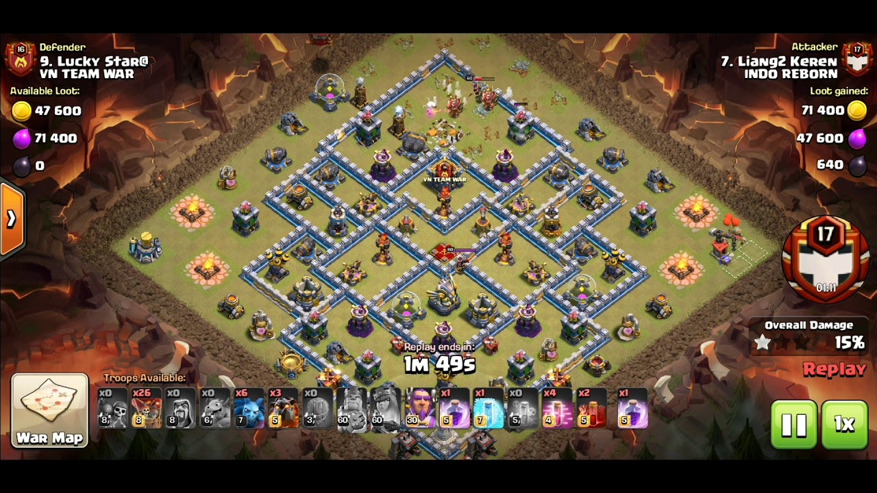 LAVALOON STILL STRONG..!! | TH 12 WAR STYLE | INDO REBORN CLAN - Liang2 Keren