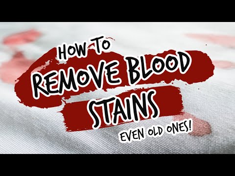 How to Remove Dried Set In Blood Stains from Fabric