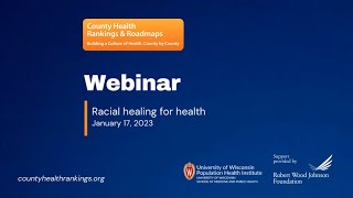 Webinar: Racial healing for health