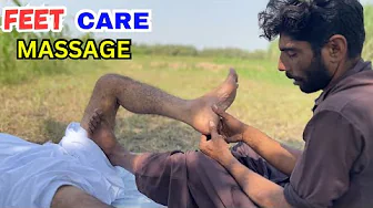 ASMR Relaxing Massage By Pakistani Sajju Master || ASMR Foot & Leg Massage NO TALKING| ASMR Relaxing