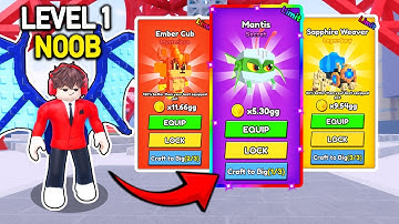 Starting Over as NOOB with OP PIXEL PET in Climb and Jump Tower ! (Roblox)