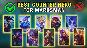 ✅BEST COUNTER PICK FOR MARKSMAN | MOBILE LEGENDS BANG BANG #mlbbmyhero
