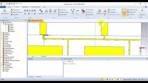how to design two dimensional array antenna in cst