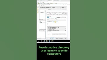 Restrict active directory user logon to specific computer #techvideo #solutiondomain #windows