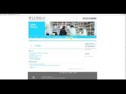 LUISS Library Website