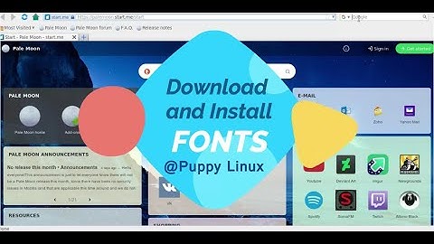 Puppy Linux: Download and Install Fonts