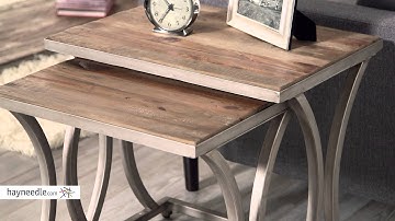 Belham Living Edison Reclaimed Wood Nesting Tables - Product Review Video