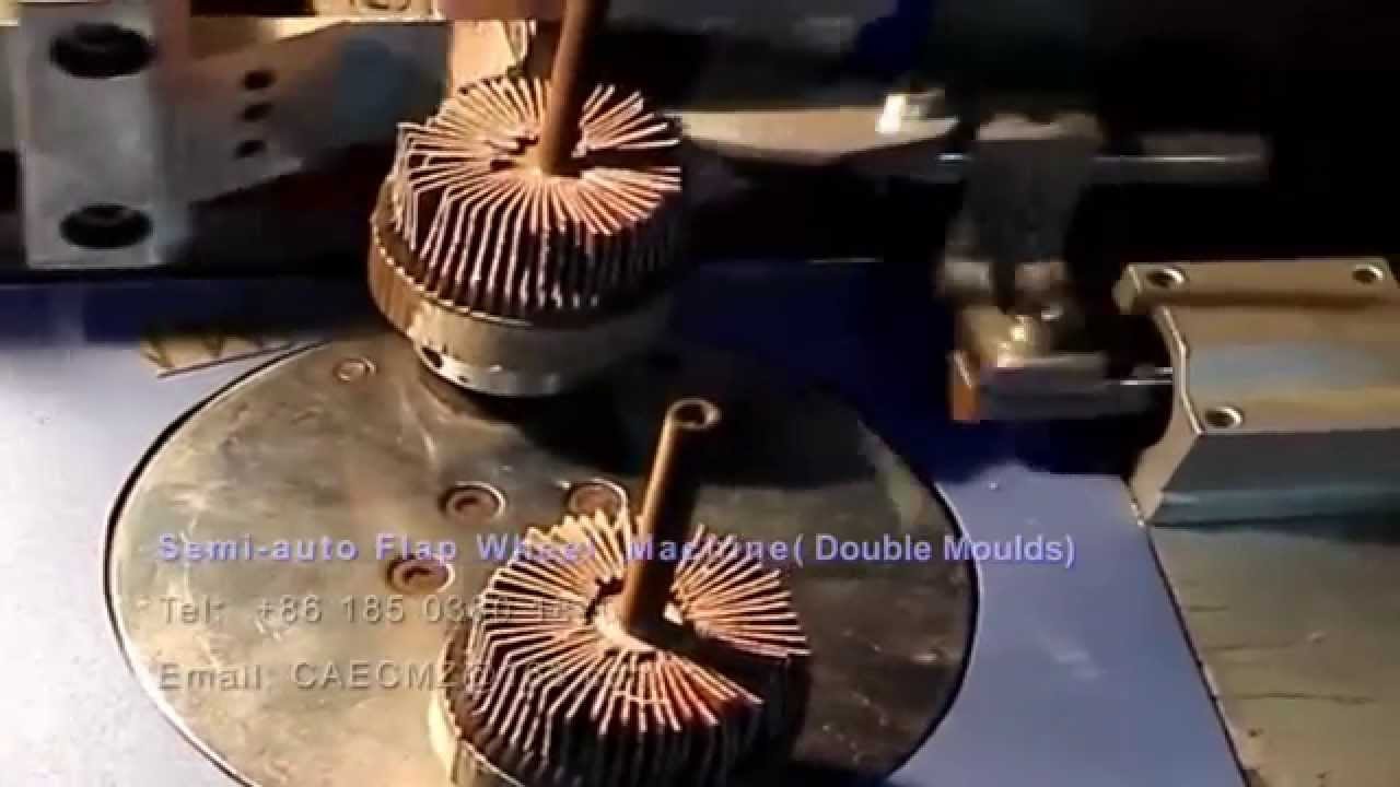 semiautomatic Double Mould Flap Wheel Machine YouTube