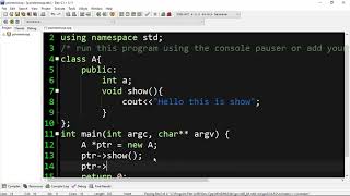 W9,T1 | OOP in C++ | Pointers and objects | New keyword |