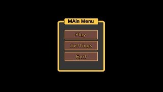 Unity Main Menu Design