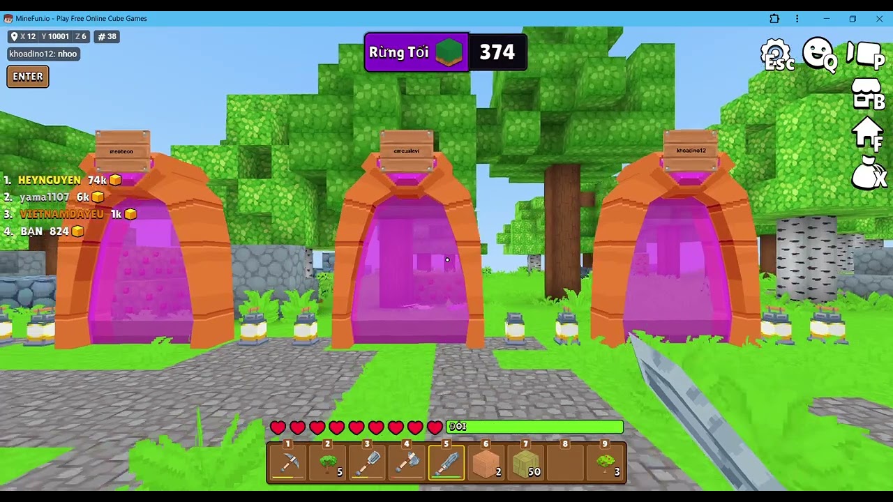 MineFun io | Mấy thằng này lấy đồ tôi trong phòng của CM.NO1.real