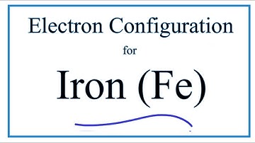 A step-by-step description of how to write the electron configuration for Iron (Fe).